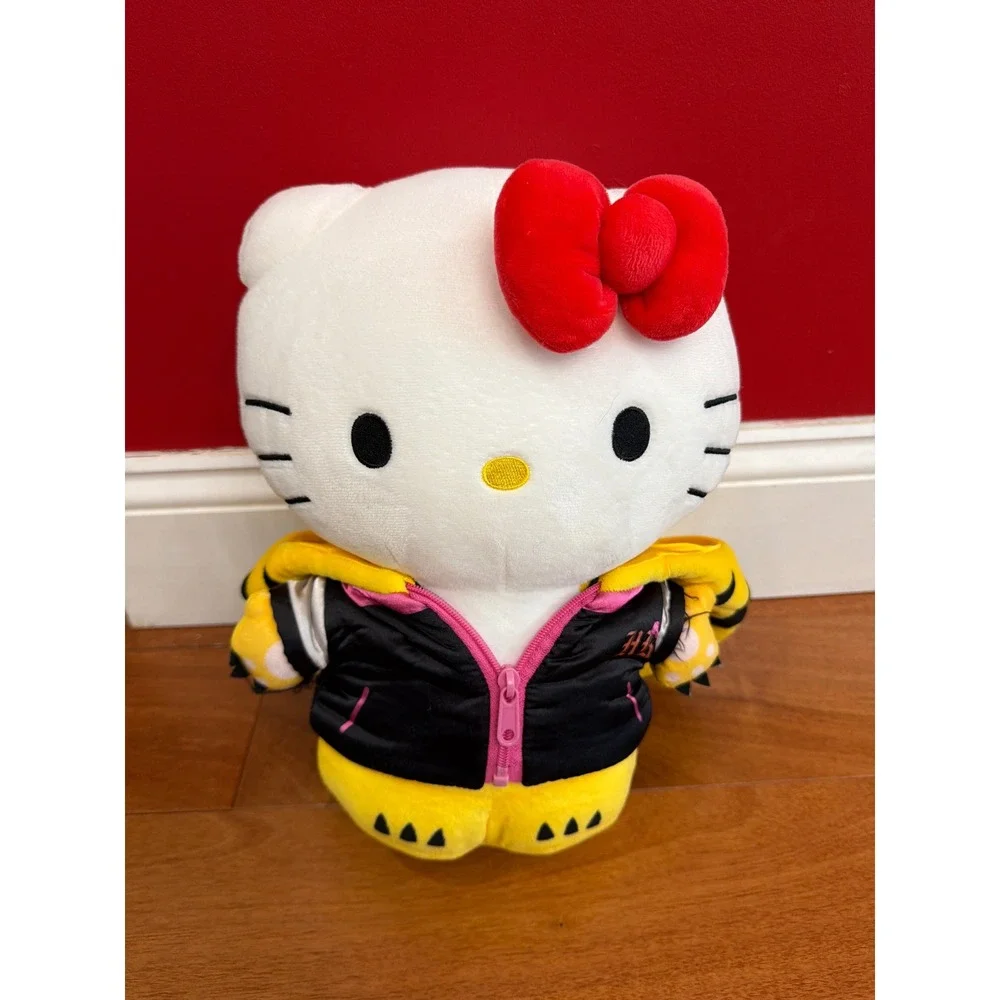 Kidrobot Hello Kitty Tiger Plush Yellow‎ Black Bomber Jacket 12